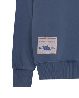 Sudadera Niño Oars Azul Inigo Delavé